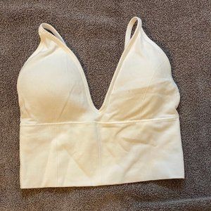 SHEIN White Padded Crop Top